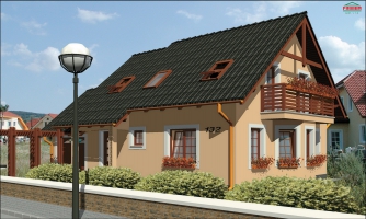 Haus mit Garage, auch als Doppelhaus geeignet.